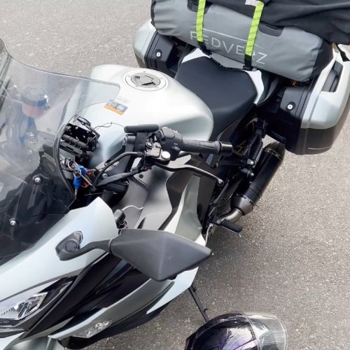 And it all Stayed on the bike