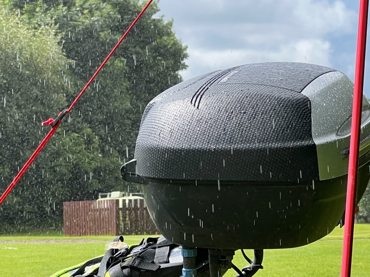 Coffee After Huntly Castle - Its Raining