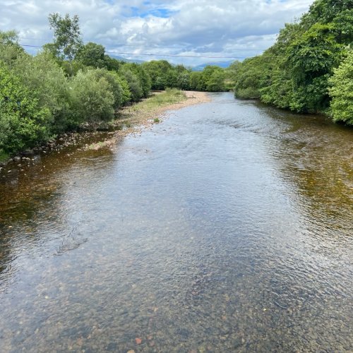 Crossing back over the river other side of the bridge