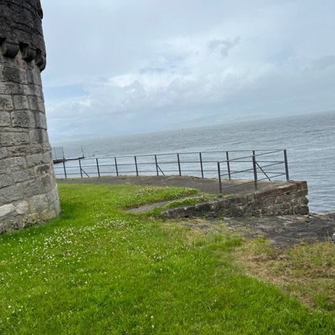 Newark Castle has it's own slip way