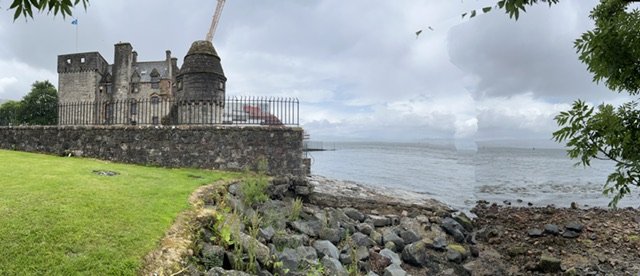 Another view of Newark Castle's slip