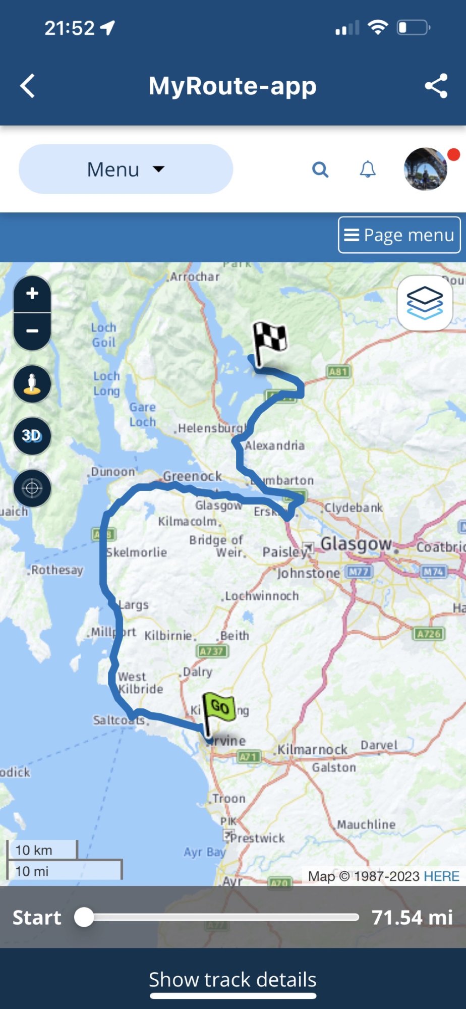 Despite the sporadic showers, lets take the long way round